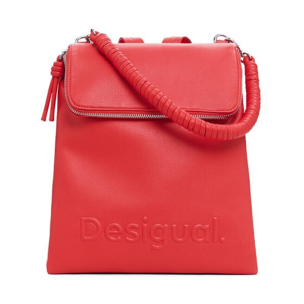 Plecak Desigual. Pomarańczowe plecaki damskie Desigual, bez wzorów. Za 169.99 zł.