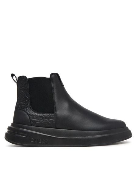 Guess Sztyblety FMFEMY LEA10 Czarny. Czarne botki męskie Guess, z aplikacjami, bez zapięcia. Za 674.99 zł.