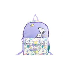 Przystosowany plecak dla dzieci Cyp Brands Snoopy. Fioletowe torby i plecaki dziecięce MBRANDS. Za 225.50 zł.