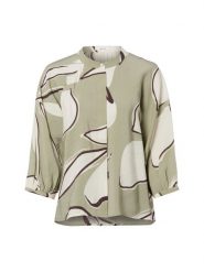 Opus Bluzka - Faloom Kobiety zielony, 40. Zielone bluzki damskie Opus, bez wzorów, z materiału, bez kołnierzyka, bez ramiączek. Za 279.95 zł.