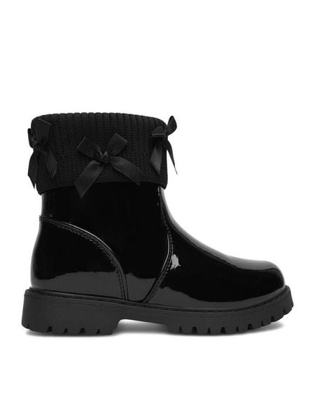 DeeZee Botki CEO-CM251226-8 Czarny. Czarne botki dziewczęce DeeZee, ze skóry, bez zapięcia. Za 139.99 zł.
