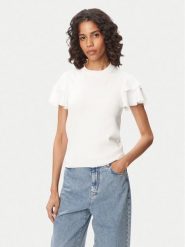 French Connection Bluzka Aylaa Krista 789C2 Biały Regular Fit. Białe bluzki damskie French Connection, m, bez wzorów, z wiskozy, bez kołnierzyka, bez ramiączek. Za 359.99 zł.