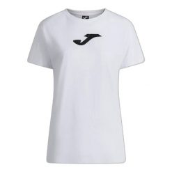 Koszulka tenisowa damska Joma Challenge. Białe t-shirty damskie Joma, m, bez wzorów, z bawełny, klasyczne, bez kołnierzyka. Za 119.00 zł.