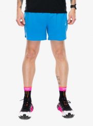 Spodenki do biegania męskie X-Bionic Corefusion Run Discover Shorts. Niebieskie krótkie spodenki sportowe męskie X Bionic, l, bez wzorów, z materiału, do biegania. Za 317.89 zł.