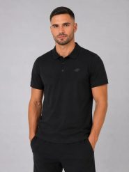 KOSZULKA MĘSKA POLO 4F T-SHIRT SPORTOWY TPTSM367. Zielone koszulki polo męskie 4f, l, bez wzorów, z bawełny, bez kołnierzyka, bez ramiączek, na fitness i siłownię. Za 89.99 zł.