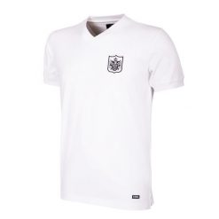 Koszulka retro piłkarska dla dorosłych - Fulham FC 1959-60 - Biała. Białe koszulki sportowe męskie COPA FOOTBALL, bez wzorów, bez kołnierzyka, bez ramiączek, do piłki nożnej. Za 298.21 zł.