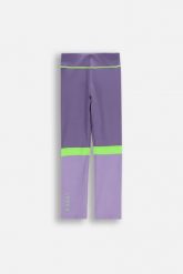 Legginsy do gimnastyki dla dzieci WL6 fioletowe. Fioletowe legginsy dla dziewczynek LEMON explore, bez wzorów, z dresówki, długie. Za 59.90 zł.