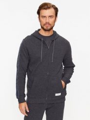 Tommy Hilfiger Bluza UM0UM03011 Szary Regular Fit. Szare bluzy męskie Tommy Hilfiger, l, bez wzorów, z bawełny, bez kaptura. Za 299.99 zł.