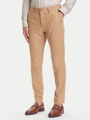 BOSS Chinosy P-Kaiton1 50543945 Beżowy Slim Fit. Brązowe eleganckie spodnie męskie Boss, m, bez wzorów, z bawełny. Za 669.99 zł.