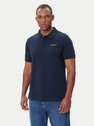 Tommy Jeans Polo Linear DM0DM20914 Granatowy Regular Fit. Niebieskie koszulki polo męskie Tommy Jeans, m, bez wzorów, z bawełny, bez ramiączek. Za 209.99 zł.