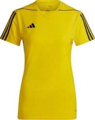 Koszulka damska adidas Tiro 23 League Jersey żółta HR4614 XS. Żółte t-shirty damskie Adidas, xs, bez wzorów, z jersey, bez kołnierzyka. Za 112.59 zł.