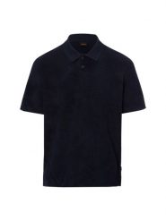 BOSS Orange ręcznikowa koszulka polo - Pe_Flower Mężczyźni Bawełna niebieski, M. Niebieskie koszulki polo męskie Boss Orange, m, bez wzorów, z bawełny, eleganckie, bez ramiączek. Za 379.95 zł.