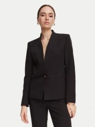 Rinascimento Marynarka CFC0130153003 Czarny Slim Fit. Czarne żakiety damskie Rinascimento, l, bez wzorów, z syntetyku. Za 784.99 zł.