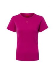 HUGO Koszulka - Deloris Kobiety Bawełna wyrazisty róż, XL. Czerwone t-shirty damskie Hugo, xl, bez wzorów, z bawełny, klasyczne, bez kołnierzyka. Za 229.95 zł.