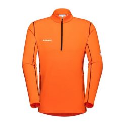 Bluza trekkingowa męska Mammut Aenergy ML Half Zip Pull. Brązowe bluzy męskie Mammut, na zimę, m, bez wzorów, bez kaptura. Za 329.99 zł.
