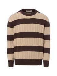 Redefined Rebel sweter z dzianiny Mężczyźni beżowy, XL. Brązowe swetry przez głowę męskie Redefined Rebel, m, bez wzorów, z dzianiny, bez kołnierzyka. Za 199.95 zł.