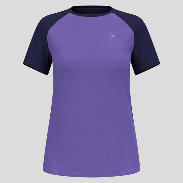 Koszulka damska Odlo X-ALP TRAIL T-shirt crew neck s/s. Fioletowe koszulki sportowe damskie Odlo, s, bez wzorów, sportowe, bez kołnierzyka. W wyprzedaży za 220.99 zł.