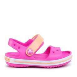 Sandały Crocs. Czerwone sandały dziewczęce Crocs, bez zapięcia. Za 169.99 zł.