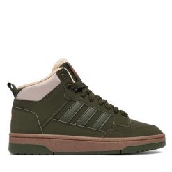 Sneakersy adidas. Zielone trampki i tenisówki chłopięce Adidas, bez wzorów, bez zapięcia. Za 219.99 zł.