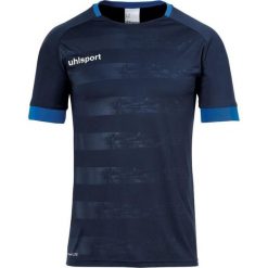 Jersey Uhlsport Division 2.0. Niebieskie koszulki sportowe męskie Uhlsport, bez wzorów, z jersey, bez kołnierzyka, bez ramiączek, do piłki nożnej. Za 163.50 zł.
