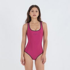 Rewersyjny strój kąpielowy ISA GOLD damski. Brązowe kostiumy jednoczęściowe damskie Legea, l, bez wzorów, sportowe, do pływania. W wyprzedaży za 88.00 zł.