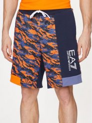 EA7 Emporio Armani Szorty sportowe 3DPS60 PJEQZ 2605 Pomarańczowy Regular Fit. Brązowe krótkie spodenki sportowe męskie EA7 Emporio Armani, l, bez wzorów, z syntetyku. Za 309.99 zł.