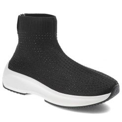 Czarne Botki Sca'Viola Damskie Stylowe Obuwie. Czarne botki damskie Sca'viola, na wiosnę, eleganckie, bez obcasa, bez zapięcia. Za 189.00 zł.