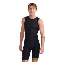 Kombinezon triathlonowy męski 2XU Light Speed Front Zip. Czarne buty sportowe męskie 2XU, bez zapięcia, rowerowe. Za 1,133.00 zł.