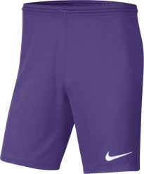 Nike Dry Park III NB K fioletowe BV6855 507 XL. Fioletowe krótkie spodenki sportowe męskie Nike, m, bez wzorów. Za 63.71 zł.