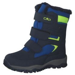Buty turystyczne zimowe śniegowce chłopięce, Hexis Snow Boot. Niebieskie buty zimowe chłopięce CMP, bez wzorów, bez zapięcia. Za 279.99 zł.