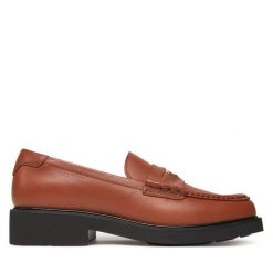 Lordsy Tommy Hilfiger. Brązowe mokasyny damskie Tommy Hilfiger. Za 709.99 zł.