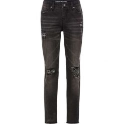 Dżinsy Boyfriend "destroyed" bonprix czarny denim. Jeansy damskie marki bonprix. Za 54.99 zł.
