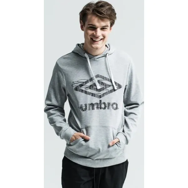 Umbro Bluza Anson , szary, rozmiar L. Szare bluzy męskie Umbro, l, bez wzorów, z bawełny, z kapturem. W wyprzedaży za 99.99 zł.