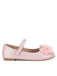 Nelli Blu Półbuty CM240430-8 Różowy. Czerwone półbuty dziewczęce Nelli Blu, bez wzorów, z materiału, bez zapięcia. Za 79.99 zł.