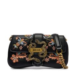 Torebka Just Cavalli. Czarne torebki do ręki damskie Just Cavalli, bez wzorów, wizytowe, bez dodatków. Za 829.99 zł.