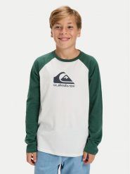 Quiksilver Bluzka Ev Omni Logo Raglan EQBZT04916 Biały Regular Fit. Białe koszule dla chłopców Quiksilver, bez wzorów, z bawełny, bez kołnierzyka, bez ramiączek. Za 99.99 zł.