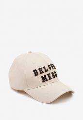 Beżowa Czapka z Bawełny z Daszkiem i Napisem Mirazi. Brązowe czapki i kapelusze damskie Renee, bez wzorów, z bawełny, klasyczne. Za 34.99 zł.