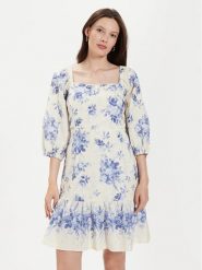 TWINSET Sukienka letnia 241TT2423 Écru Regular Fit. Sukienki damskie Twinset, na lato, bez wzorów, z bawełny, bez kołnierzyka, bez ramiączek. Za 1,299.00 zł.