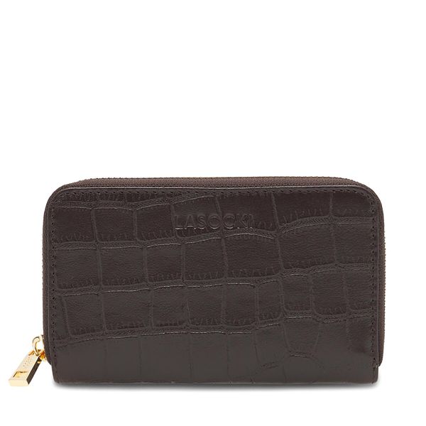 Portfel Lasocki. Brązowe portfele damskie Lasocki, bez wzorów. Za 129.99 zł.