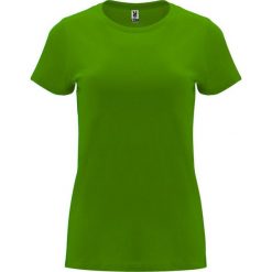 Damska Koszulka Z Krótkim Rękawem Capri. Zielone koszulki sportowe damskie ROLY, xl, bez wzorów, bez kołnierzyka, bez ramiączek, trekkingowe. Za 31.99 zł.