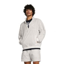 Kurtka koszykarska męska Under Armour Curry Woven. Białe bluzy męskie Under Armour, m, bez wzorów, bez kaptura. Za 389.99 zł.