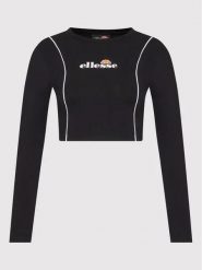 KOSZULKA DAMSKA Z DŁUGIM RĘKAWEM BLUZKA CROP ELLESSE L. Szare koszulki sportowe damskie Ellesse, l, bez wzorów, z bawełny, bez kołnierzyka, bez ramiączek, na fitness i siłownię. Za 116.99 zł.