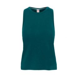 Damski tank top Kari Traa Mija. Niebieskie koszulki sportowe damskie Kari Traa, bez wzorów, sportowe, bez kołnierzyka. Za 270.00 zł.