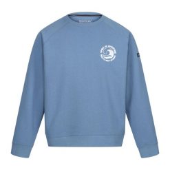 Bluza Męska Z Motywem Fali Dekolt W Szpic Nithsdale. Niebieskie bluzy męskie Regatta, m, bez wzorów, bez kaptura, trekkingowe. Za 73.99 zł.