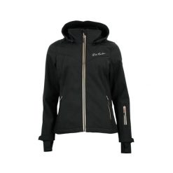 Kurtka damska Peak Mountain Softshell Amaleoff. Czarne kurtki damskie Peak Mountain, m, z aplikacjami, z elastanu. Za 296.00 zł.