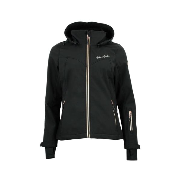 Kurtka damska Peak Mountain Softshell Amaleoff. Czarne kurtki damskie Peak Mountain, m, z aplikacjami, z elastanu. Za 303.00 zł.