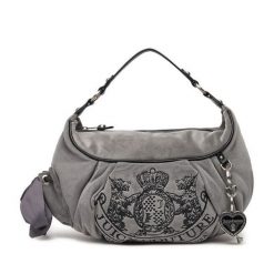 Torebka Juicy Couture. Szare torebki do ręki damskie Juicy Couture, bez wzorów, klasyczne, bez dodatków. Za 419.99 zł.