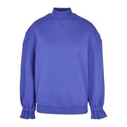 Bluza damska Urban Classics turtleneck crew. Niebieskie bluzy damskie Urban Classics, bez wzorów, bez kaptura. Za 214.00 zł.