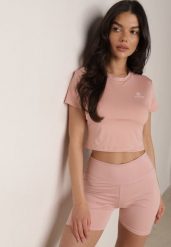 Różowe Szorty Sportowe o Fasonie Kolarek Dill. Czerwone szorty sportowe damskie Born2be, l, bez wzorów, sportowe. Za 29.99 zł.