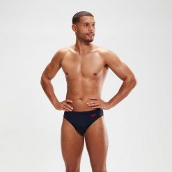 Slipy kąpielowe męskie Speedo Hyper Boom Splice Brief. Niebieskie kąpielówki męskie Speedo, m, bez wzorów, z materiału, do pływania. Za 73.99 zł.